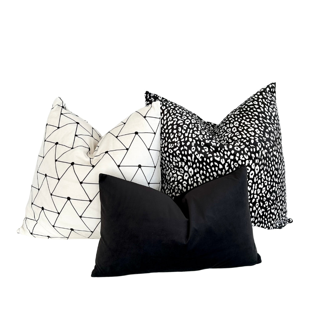 Geometric Triangle Throw Pillow 22"