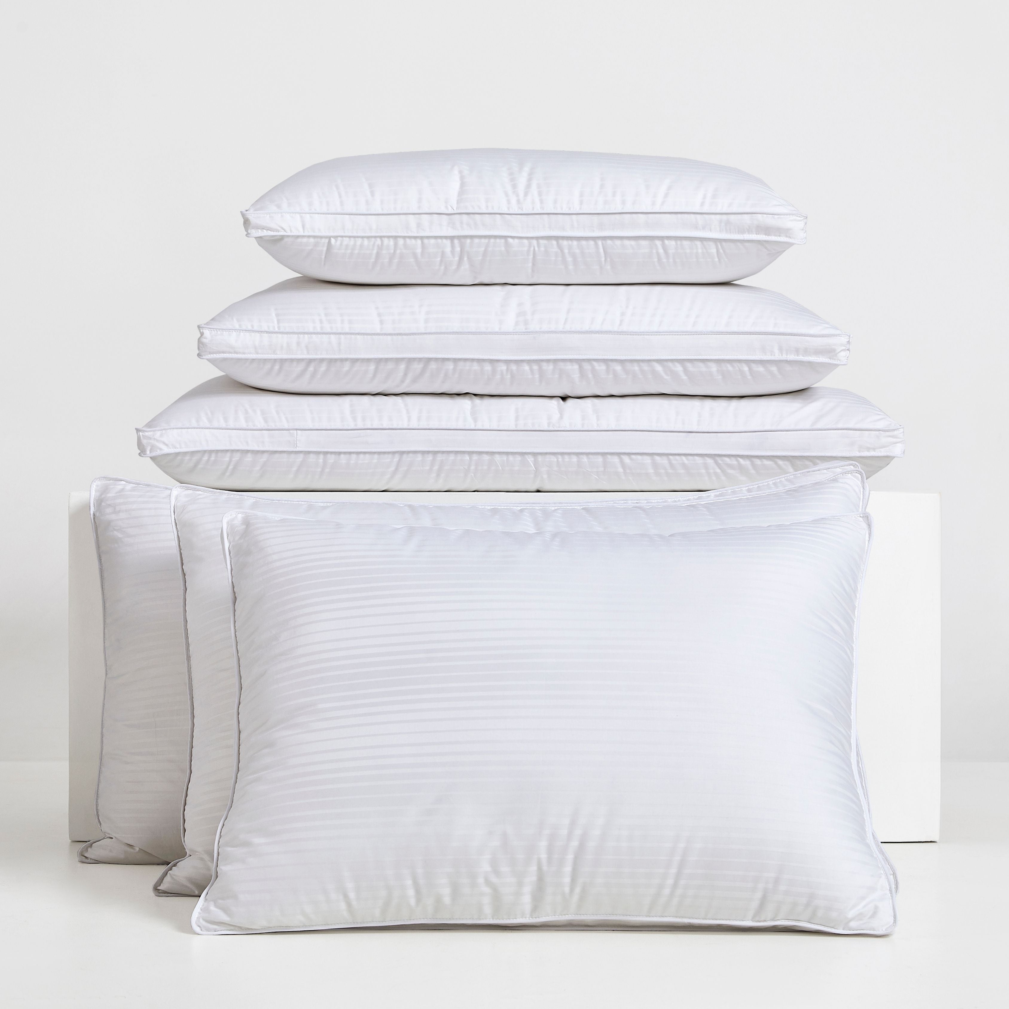 Goose Down Feather Bed Pillow, Set of 2