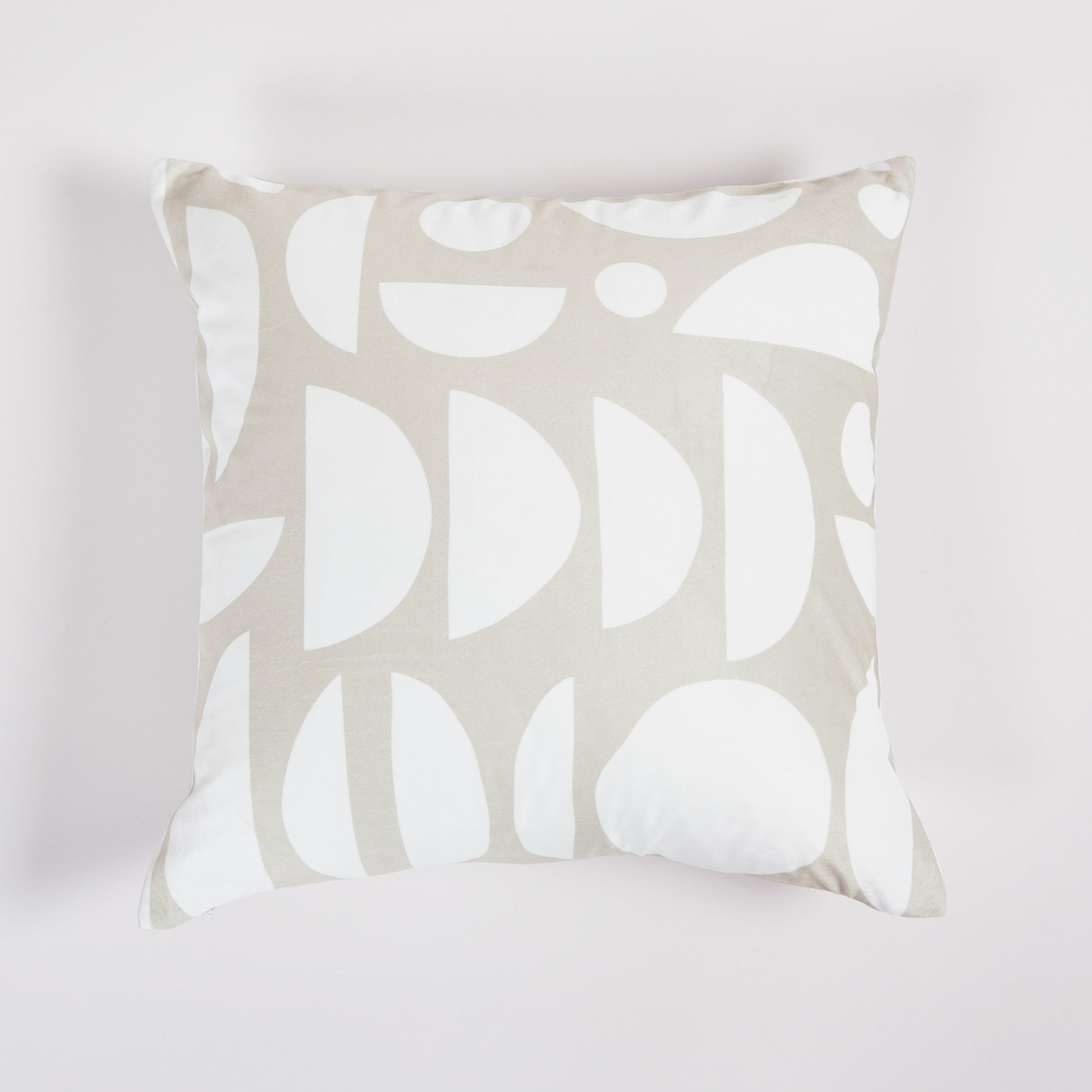 Geometric Beige Throw Pillow 20&quot;