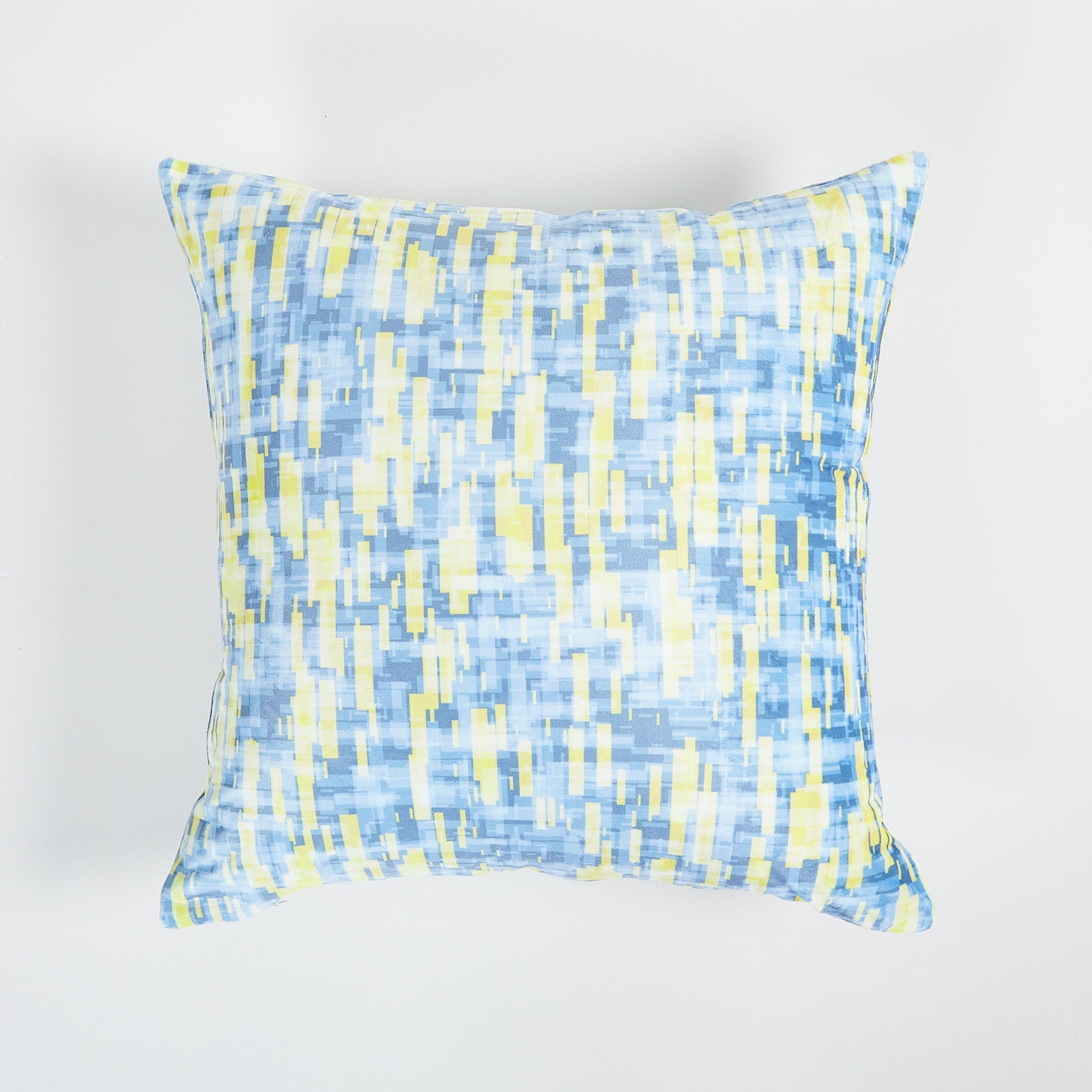 Abstract Yellow Gray Throw Pillow 20"