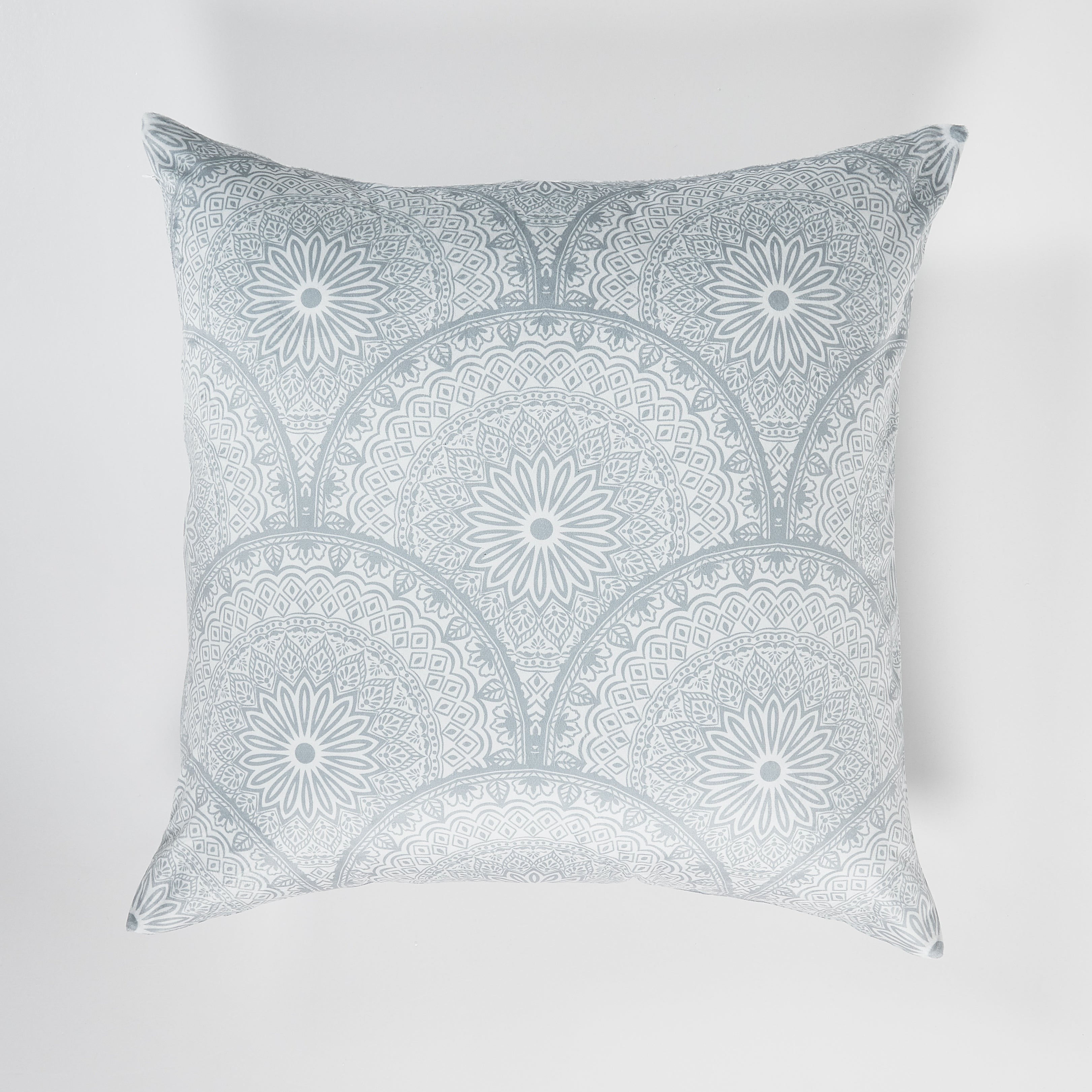 Geometric Gray Throw Pillow 24&quot;