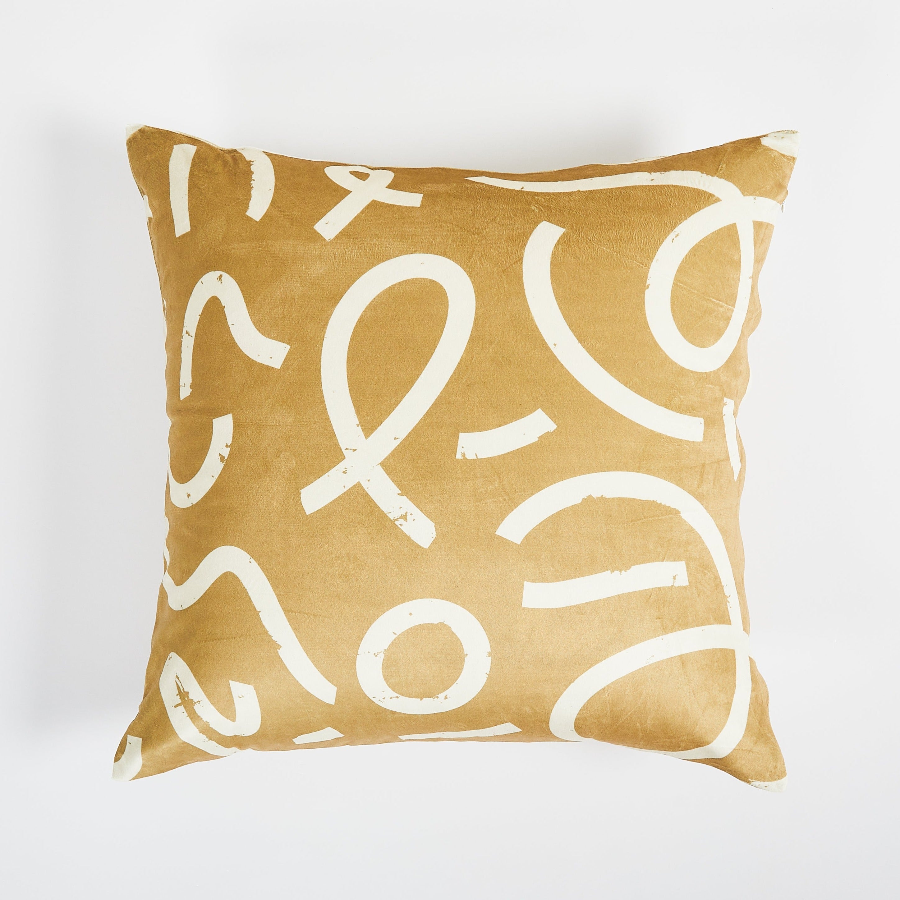 Abstract Neutral Throw Pillow 22&quot;