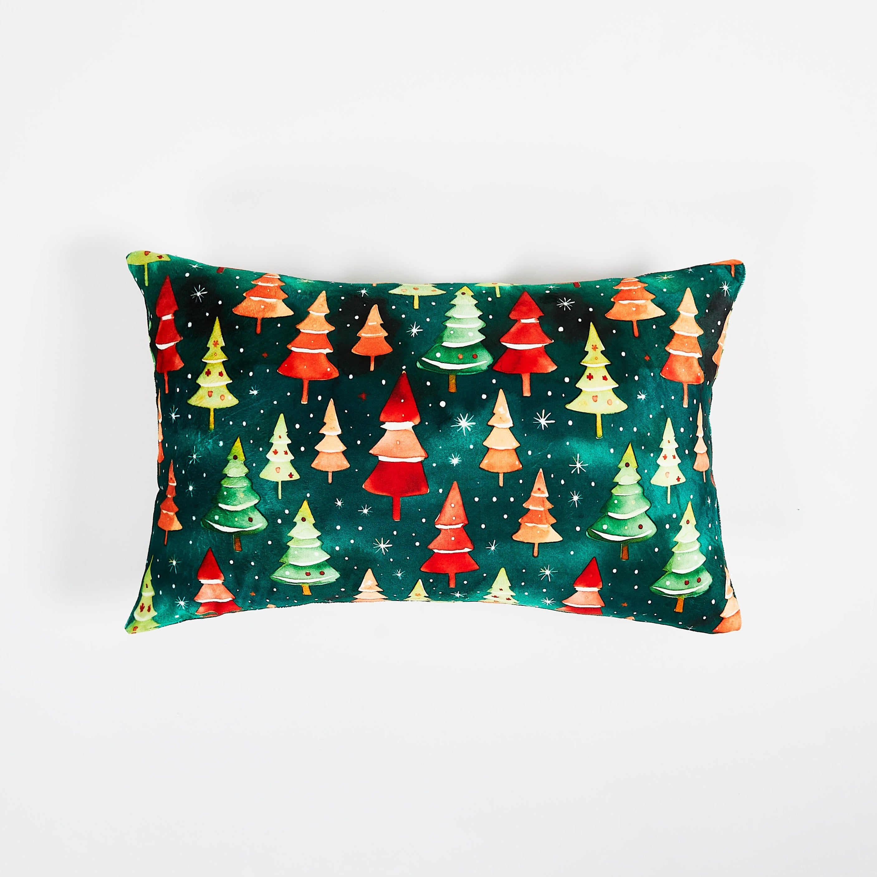 Christmas Green Throw Pillow Cover Lumbar 12"