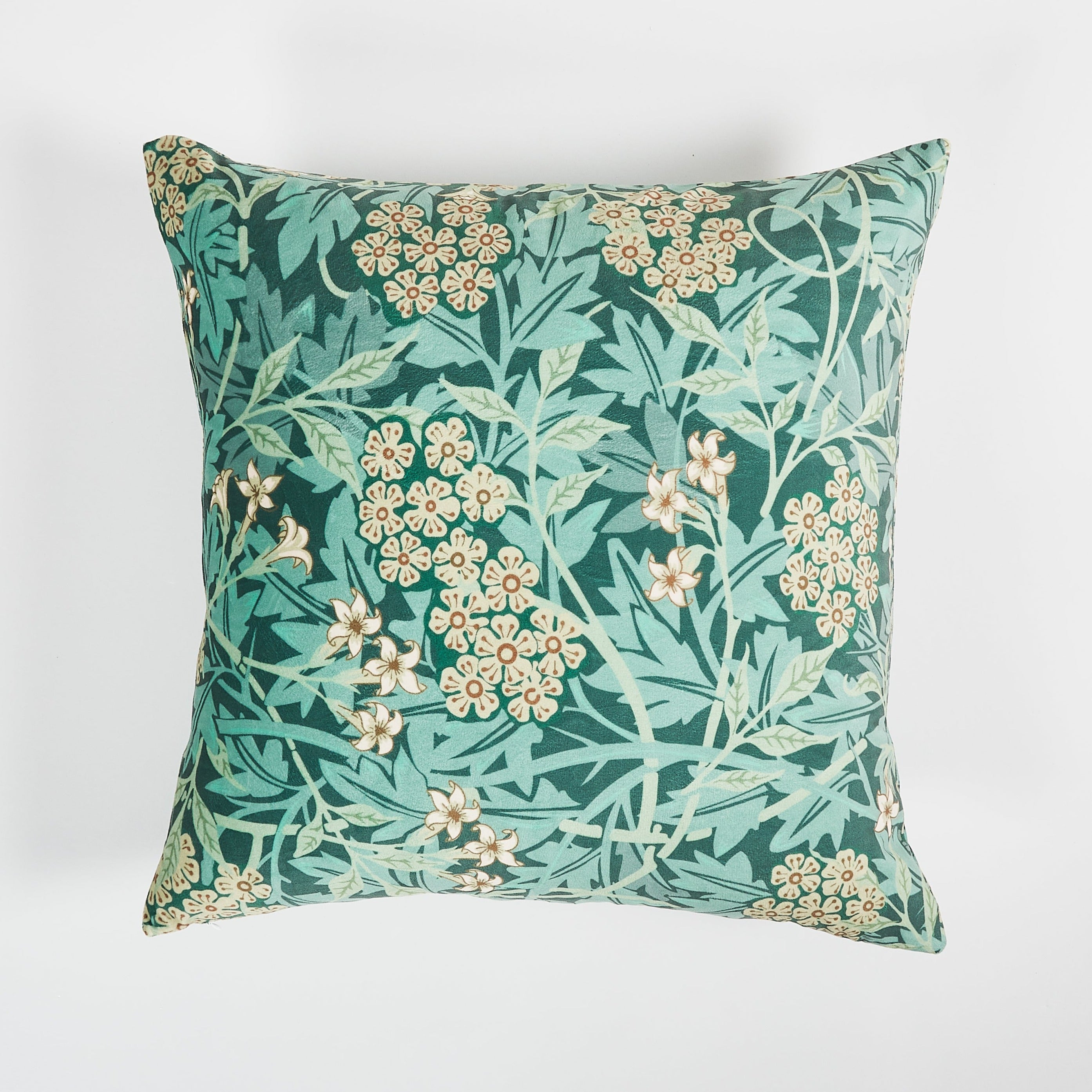 Floral Green Throw Pillow 22"