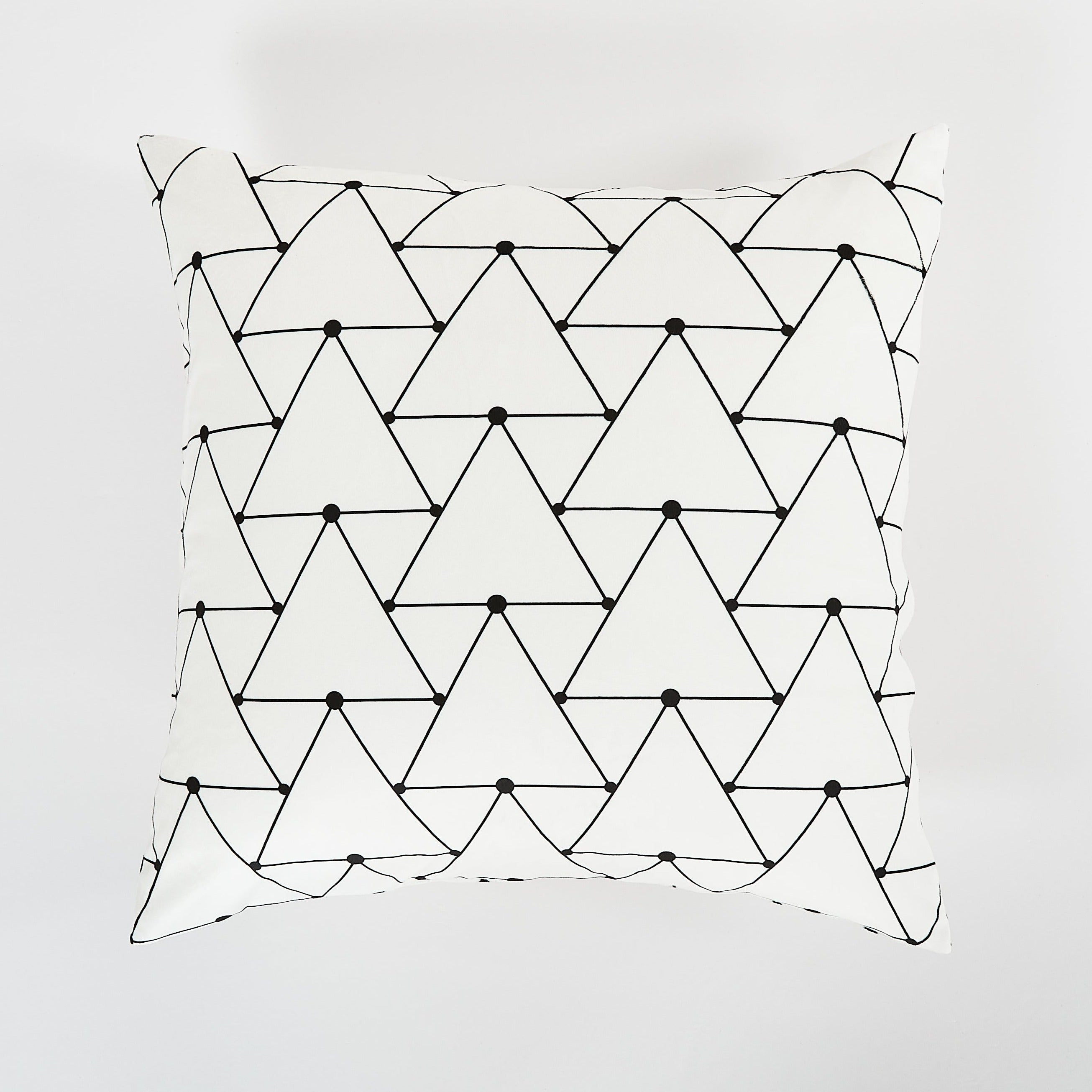 Geometric Triangle Throw Pillow 22&quot;