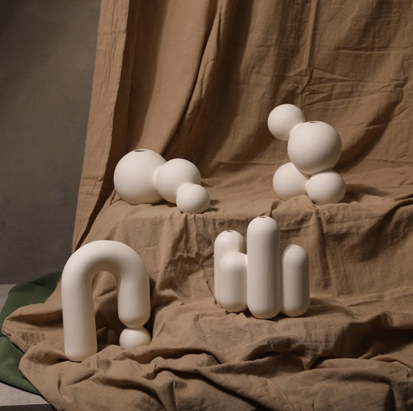 White Balloon Vase