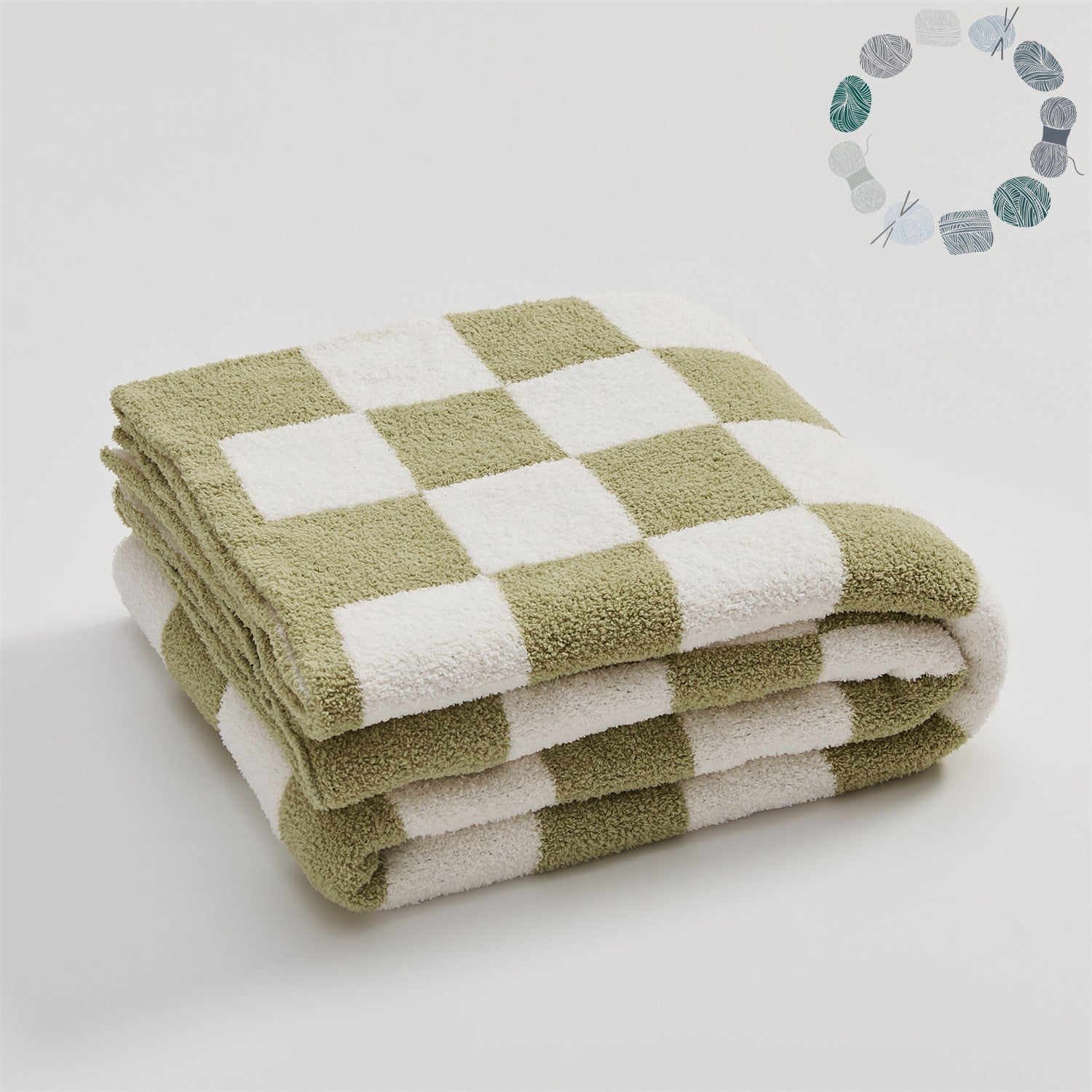 Checkerboard Retro Plush Throw Blanket