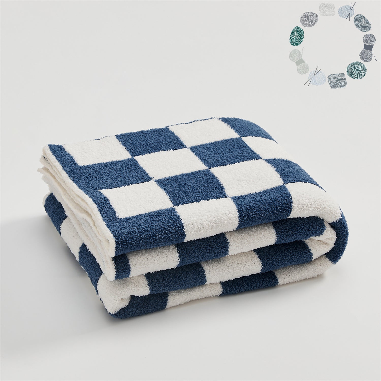 Checkerboard Retro Plush Throw Blanket