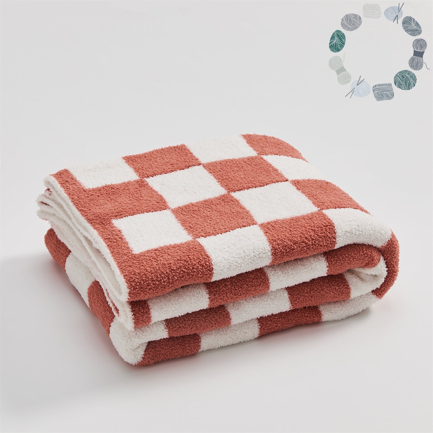 Checkerboard Retro Plush Throw Blanket