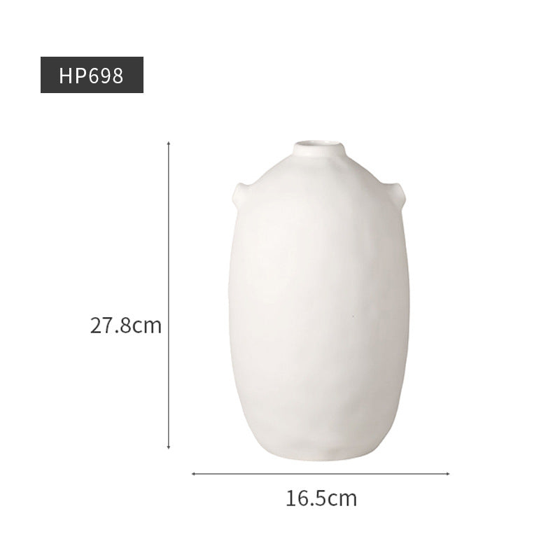 White Organic Vase