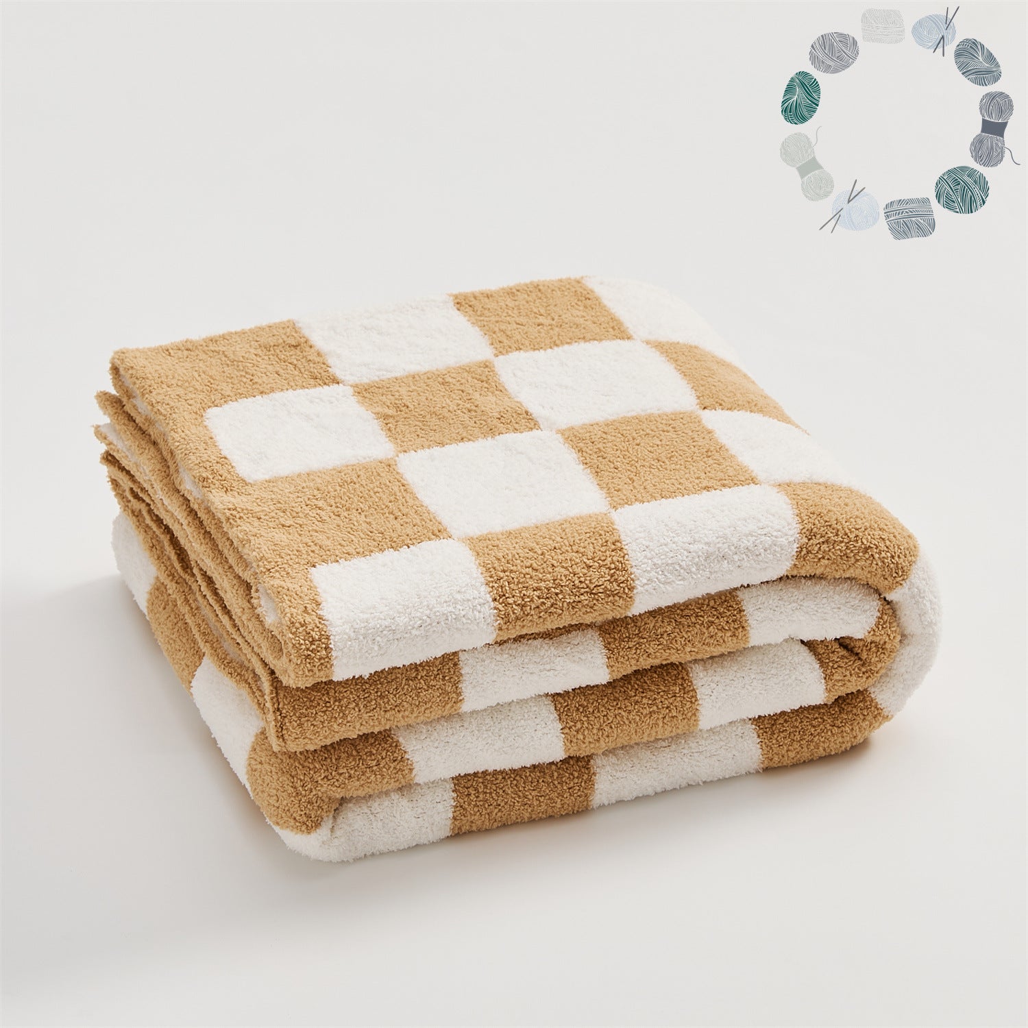 Checkerboard Retro Plush Throw Blanket