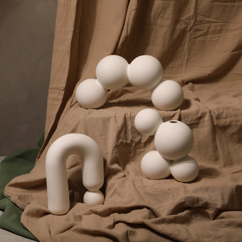 White Balloon Vase