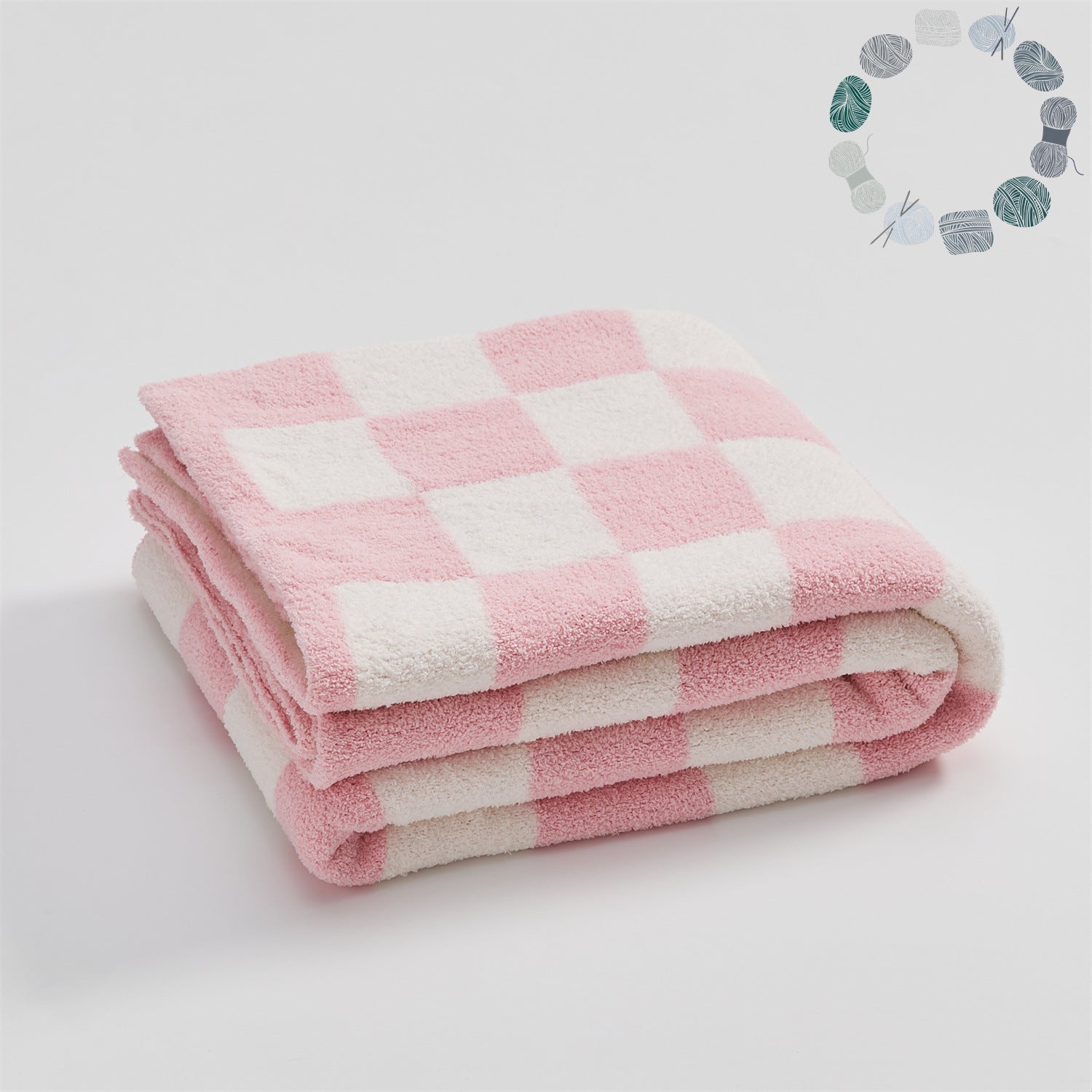 Checkerboard Retro Plush Throw Blanket