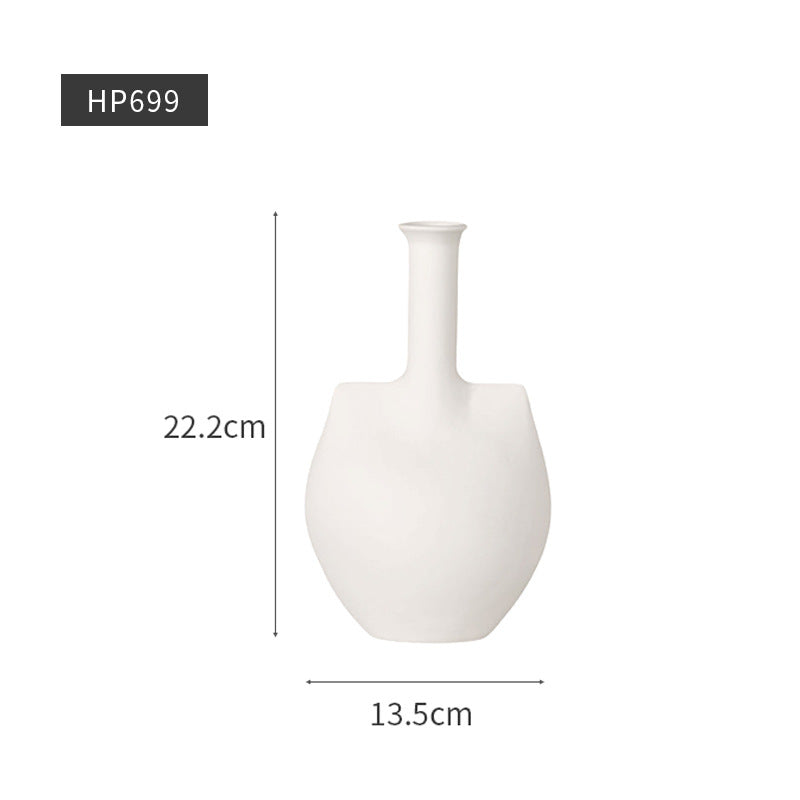 White Organic Vase